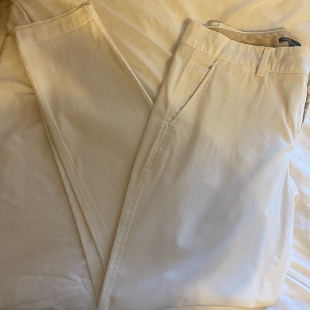 Vince Mid-rise White Women’s Pant — Size 8 - Picture 5 of 7